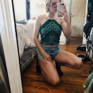 CUSTOM bandana halter top